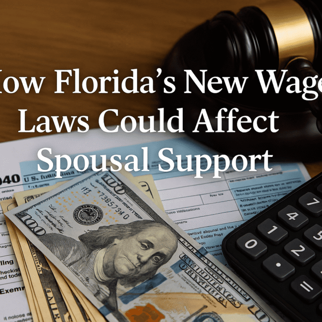 Florida wage laws alimony impact