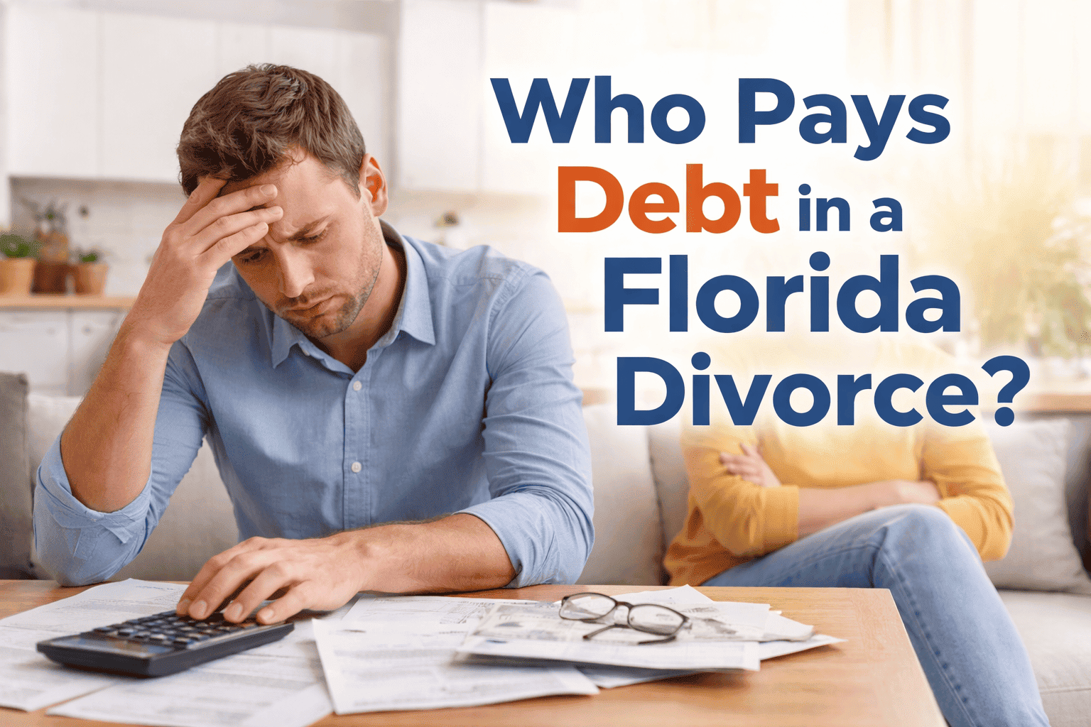 who pays debt in florida divorce